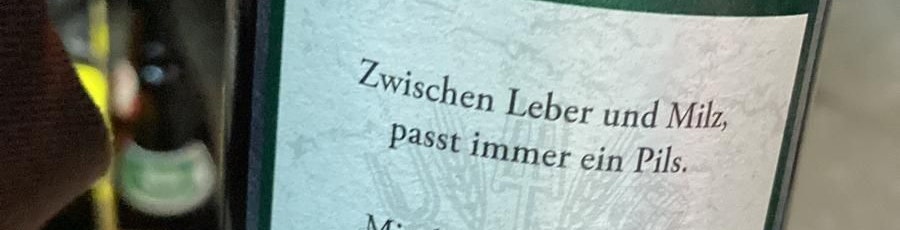Dieser Spruch fällt wohl in die Kategorie "harmlos".