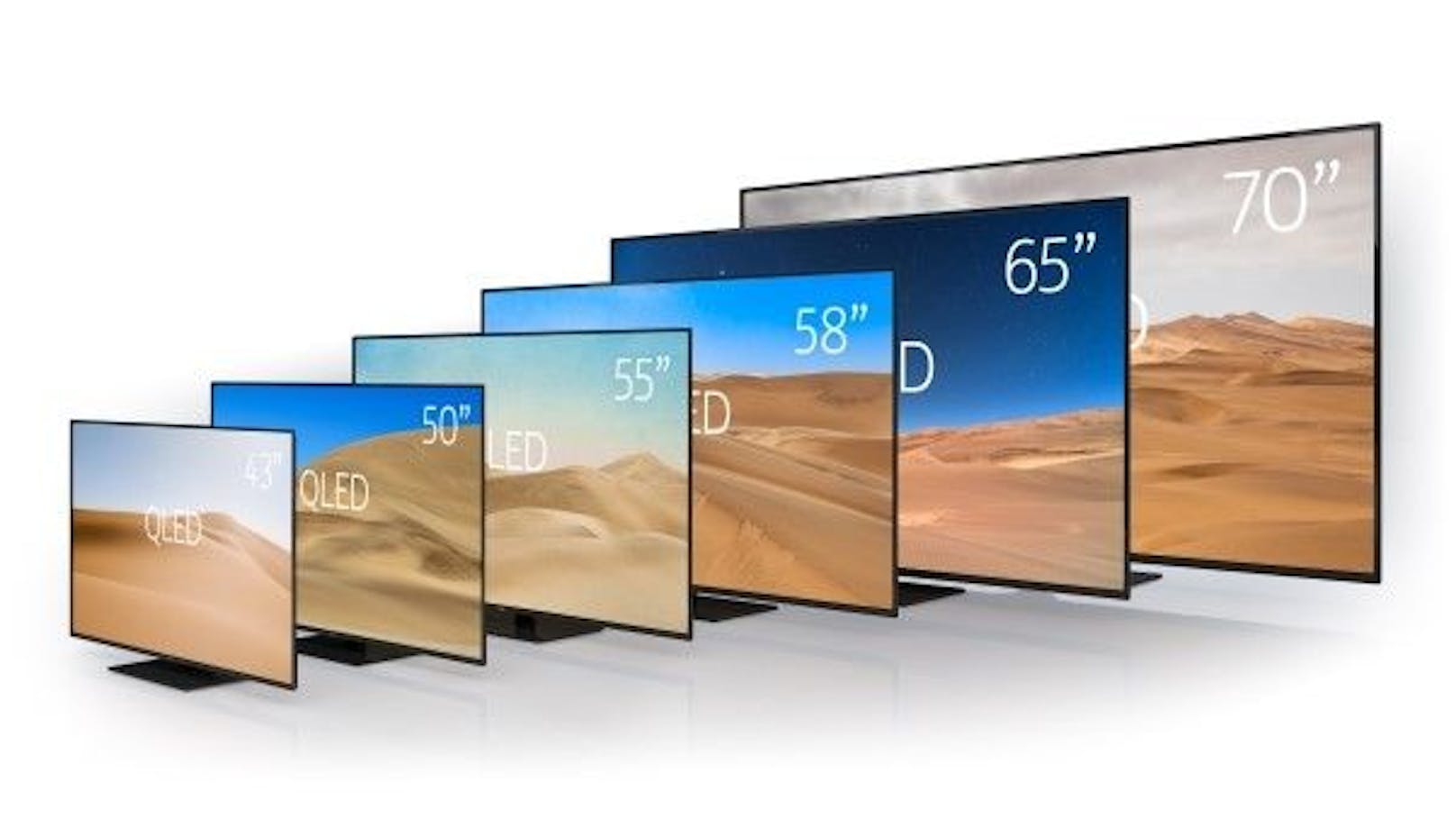 Vier neue Größen der 4K UHD Nokia Smart TVs mit QLED-Technologie.