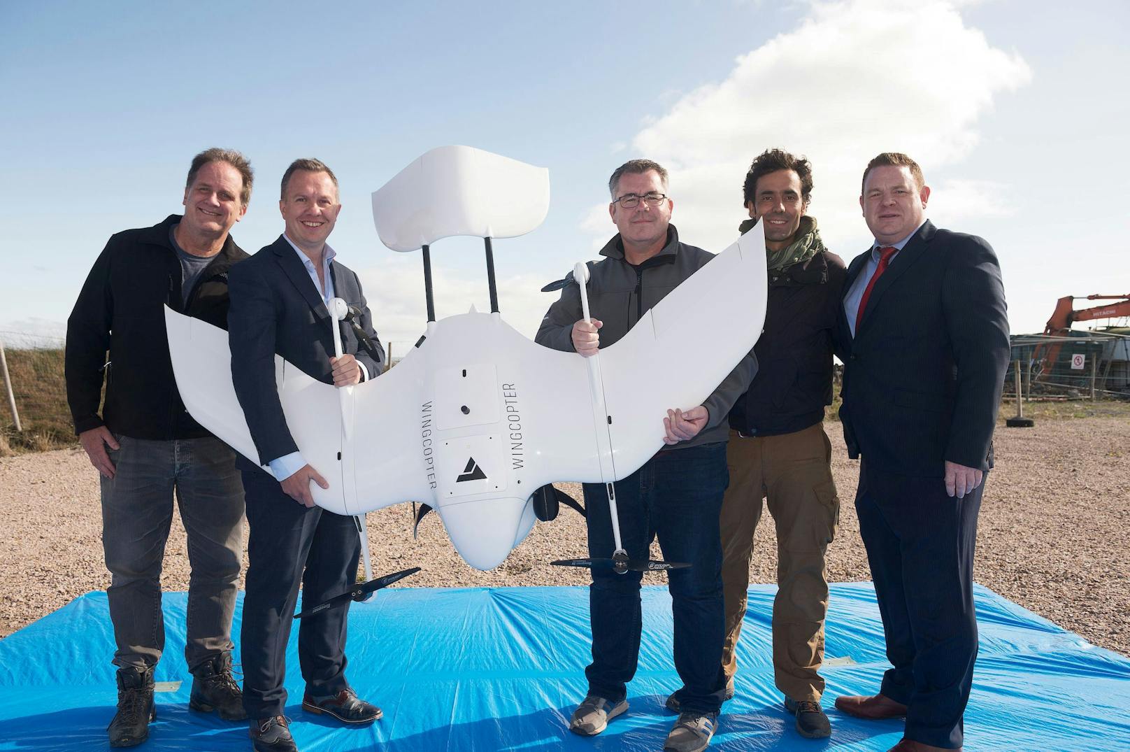 Das deutsche Unternehmen "Wingcopter" soll Lieferdrohnen für Impfstoffe und Medikamente produzieren.