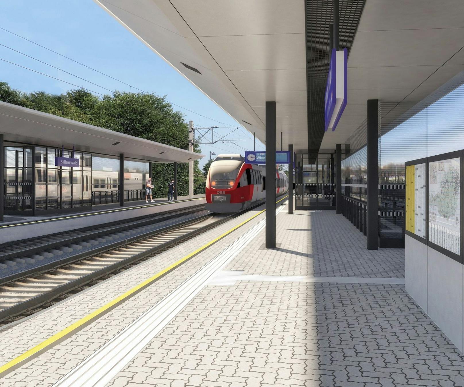 Start für den Ausbau der Nordbahn: Bis 2030 modernisieren die ÖBB die rund 70 Kilometer lange Strecke. Dabei werden auch sämtliche 17 Bahnhöfe attraktiviert und barrierefrei umgestaltet.&nbsp;