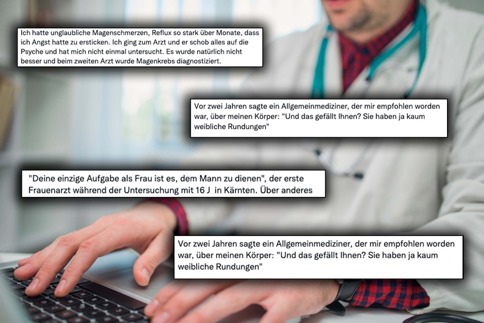 Unter dem Hashtag frauenbeimarzt schildern Frauen ihre Erlebnisse. <em>