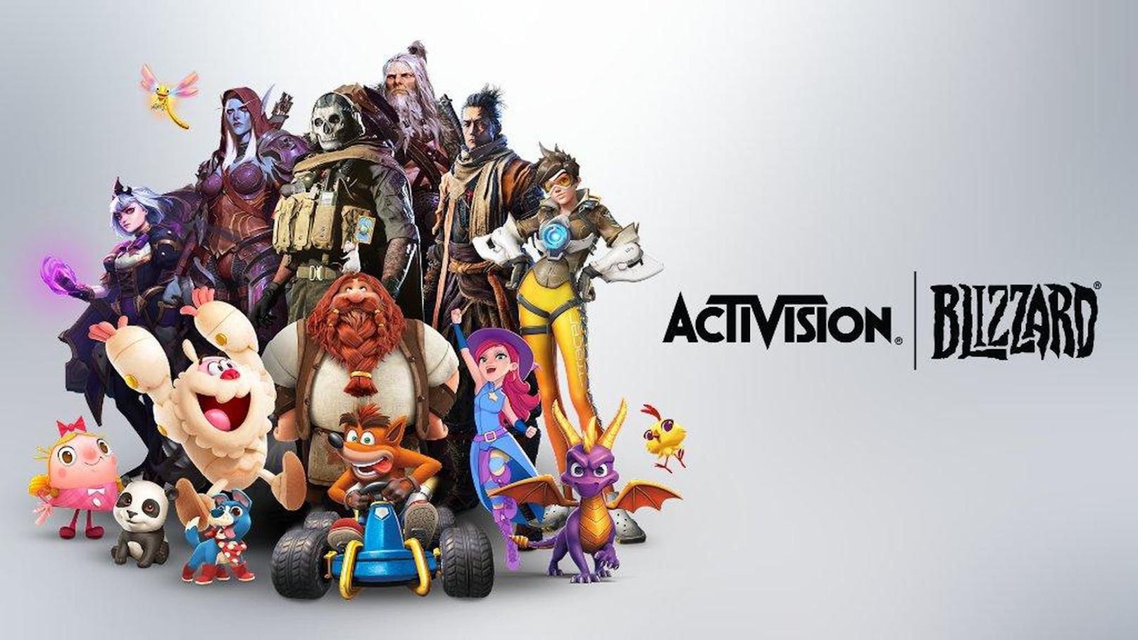 Activison Blizzard mit all ihren Videospiel-Helden und -Heldinnen.