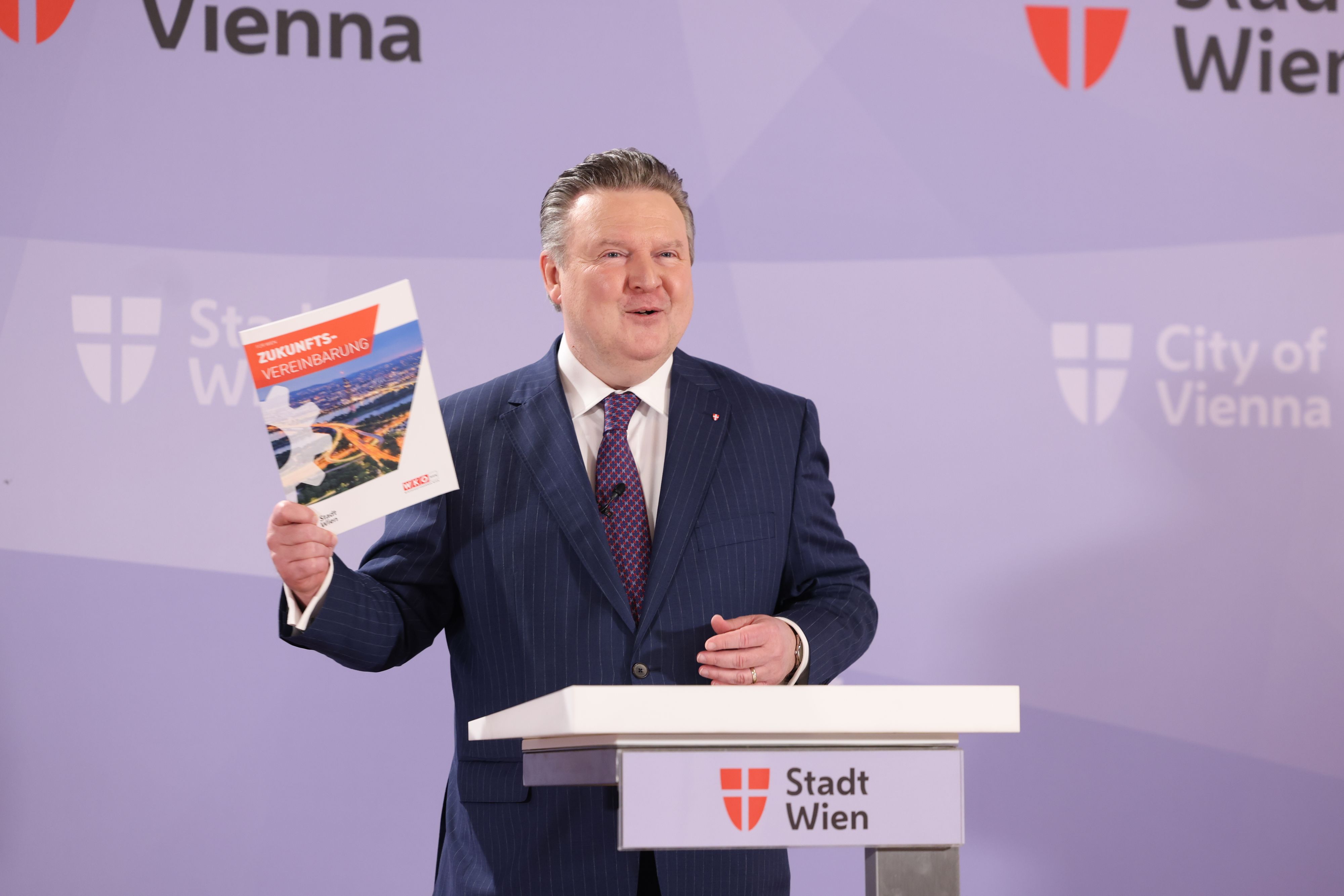 Mit zehn Punkten will Bürgermeister Michael Ludwig die Wiener Wirtschaft krisensicher machen.