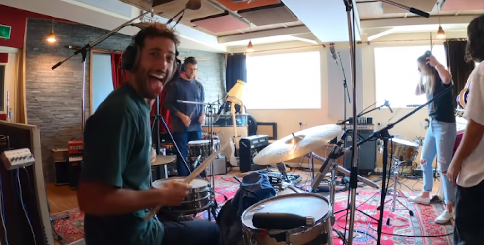 Daniel Ricciardo als Schlagzeuger