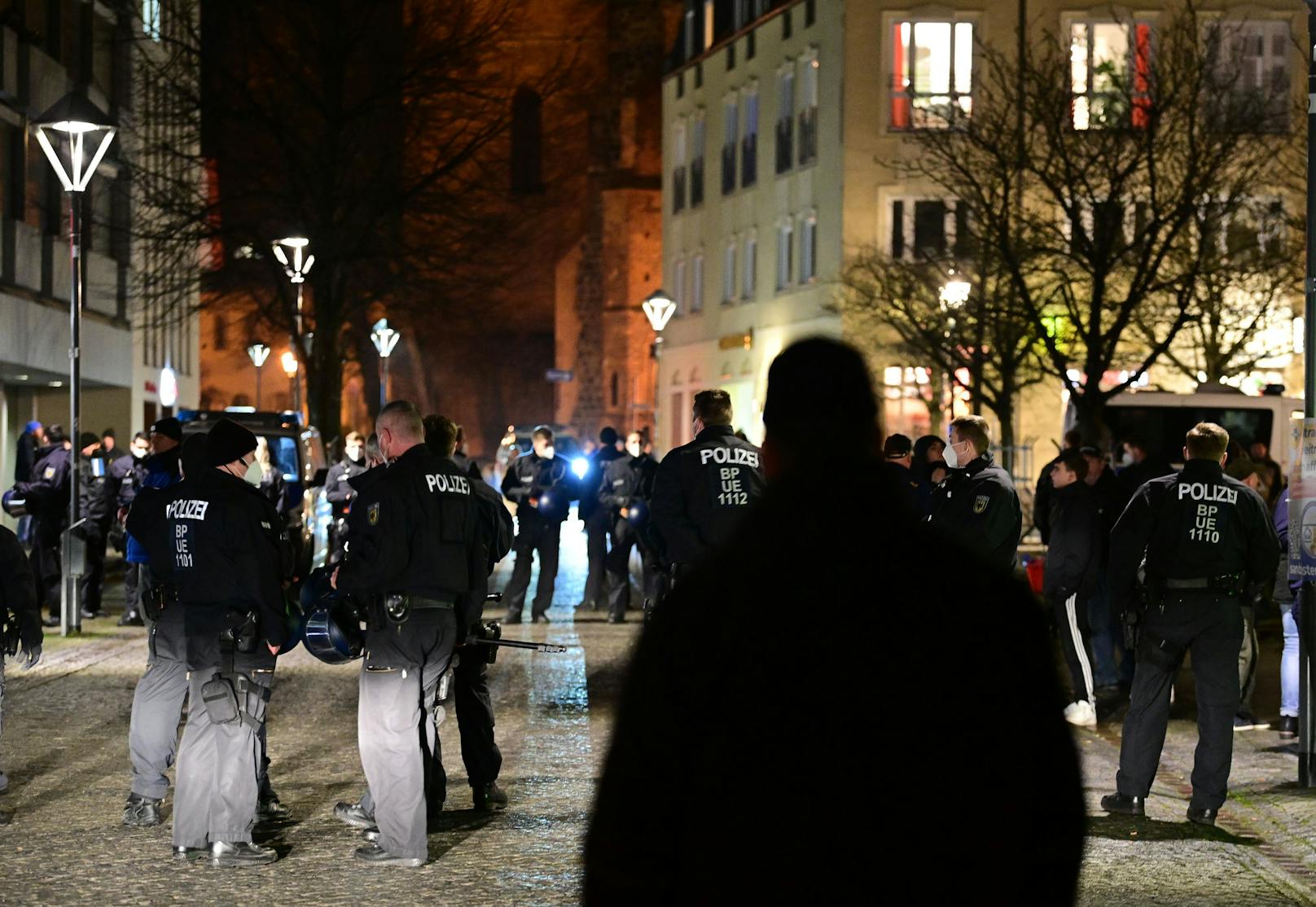 Bilder der Corona-Demo in Bernau bei Berlin (D) am 24. Jänner 2021.