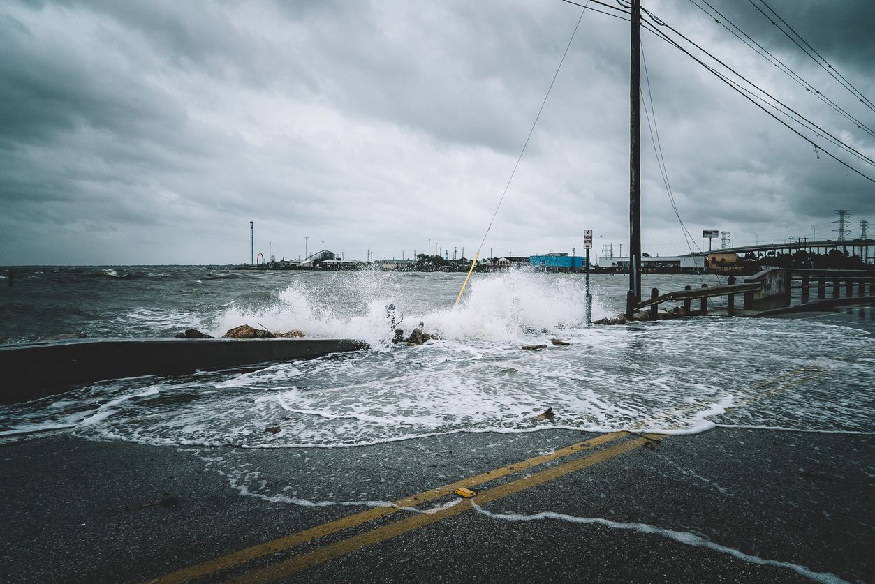 Hurrikan Harvey hinterließ&nbsp;in Kemah (Texas, USA) eine Spur der Verwüstung. Extremereignisse nehmen in Zeiten der Klimakrise weiter zu.