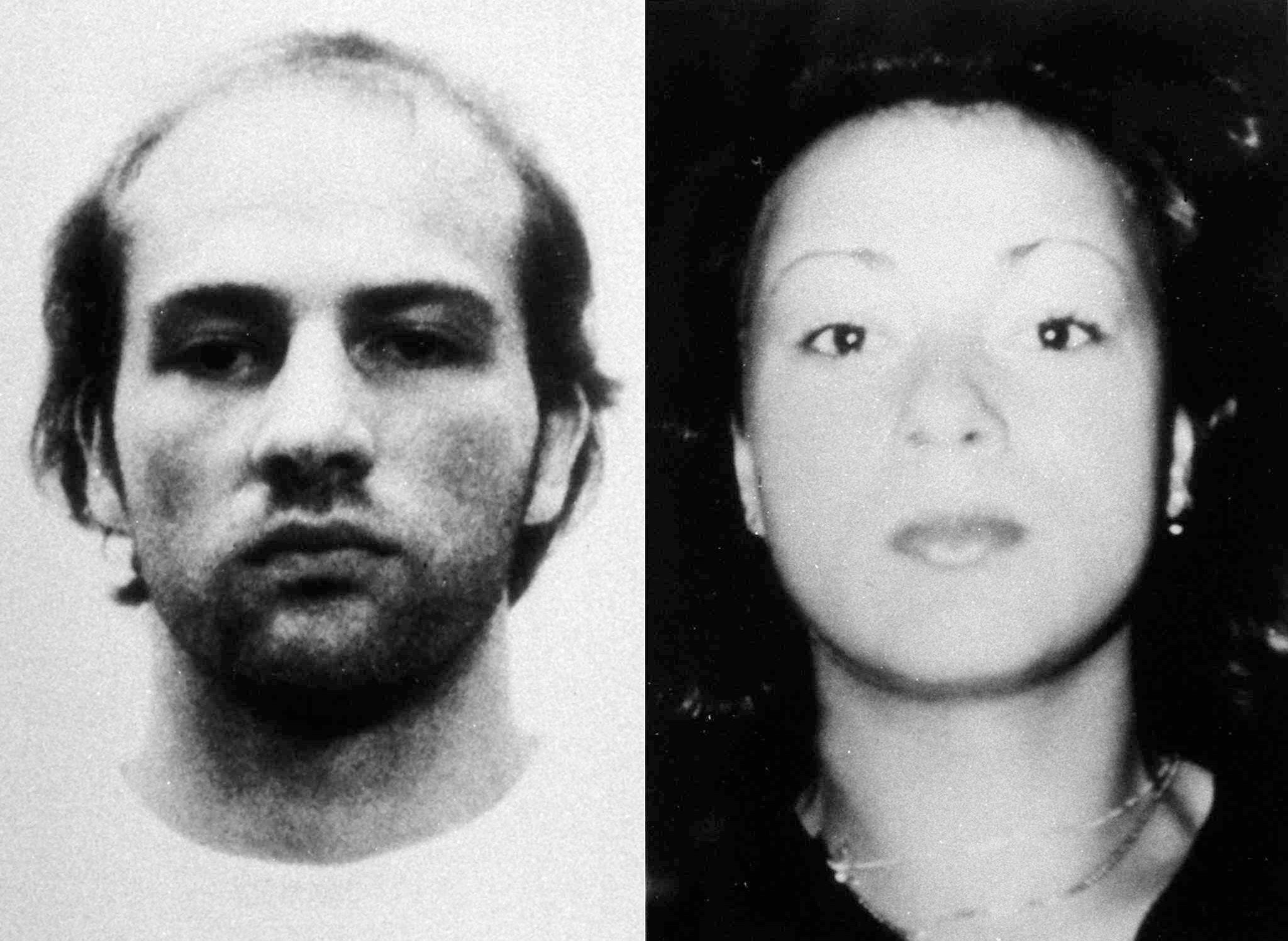 Download von www.picturedesk.com am 25.01.2022 (08:23).  A black-white combo picture showing 27-year-old Norman Volker Franz (L) from Dortmund and his 20-year-old wife Sandra (R) which was issued by German police 30 July in connection with the investigation of a double-murder and robbery of a security van in Halle recently. Norman Volker Franz, who escaped from a prison in Hagen in March 1997, and his wife Sandra are wanted as the main supects of the crime. (EDS note: Police handout available B/W only) === TECHNICAL REPEAT === - 19970730_PD0046 - Rechteinfo: Rights Managed (RM)
