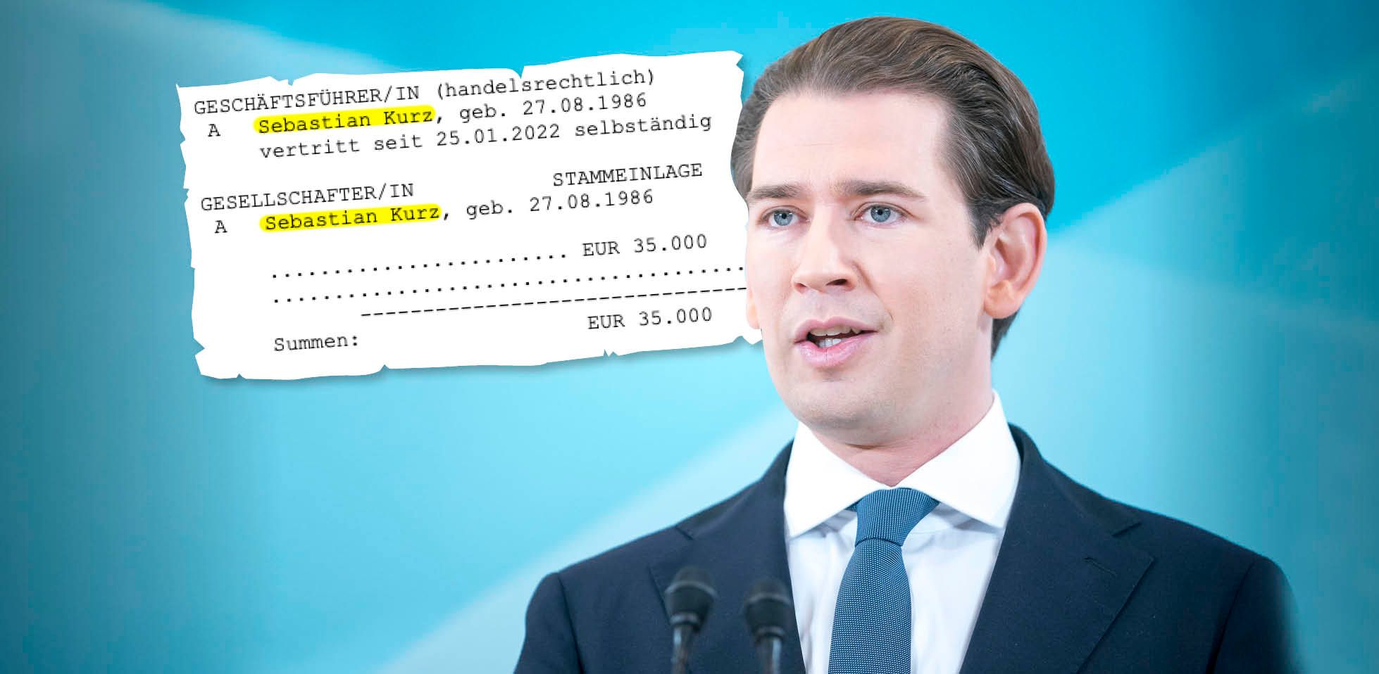 Sebastian Kurz (35) startet als Unternehmer mit der "SK Management GmbH".