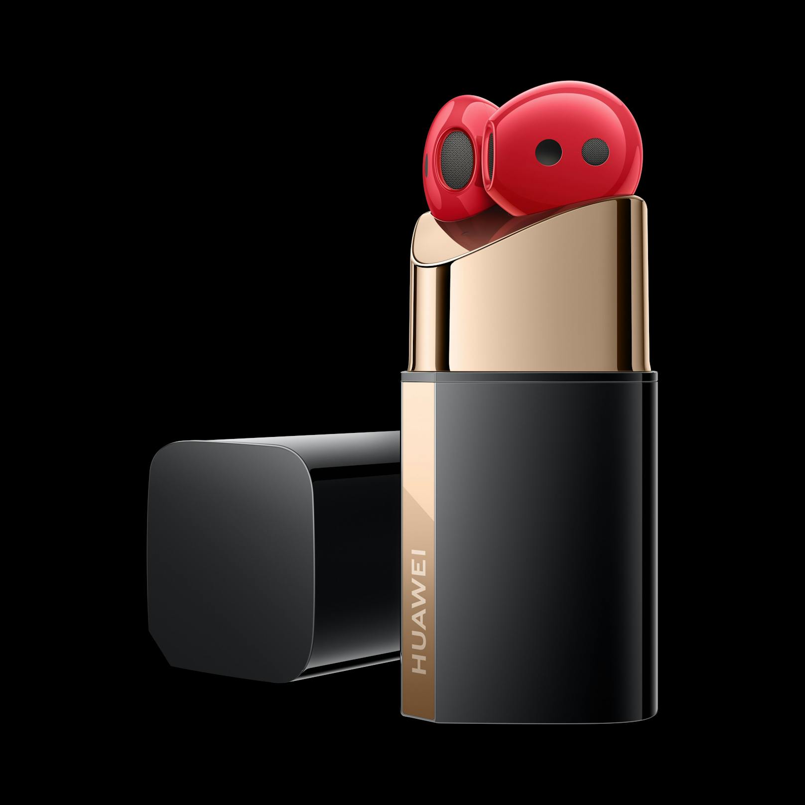 Die Huawei FreeBuds Lipstick sind die Kopfhörer von Huawei im neuen Design. Die Hingucker kommen in einer Farbkombination aus Schwarz, Gold und Rot ...
