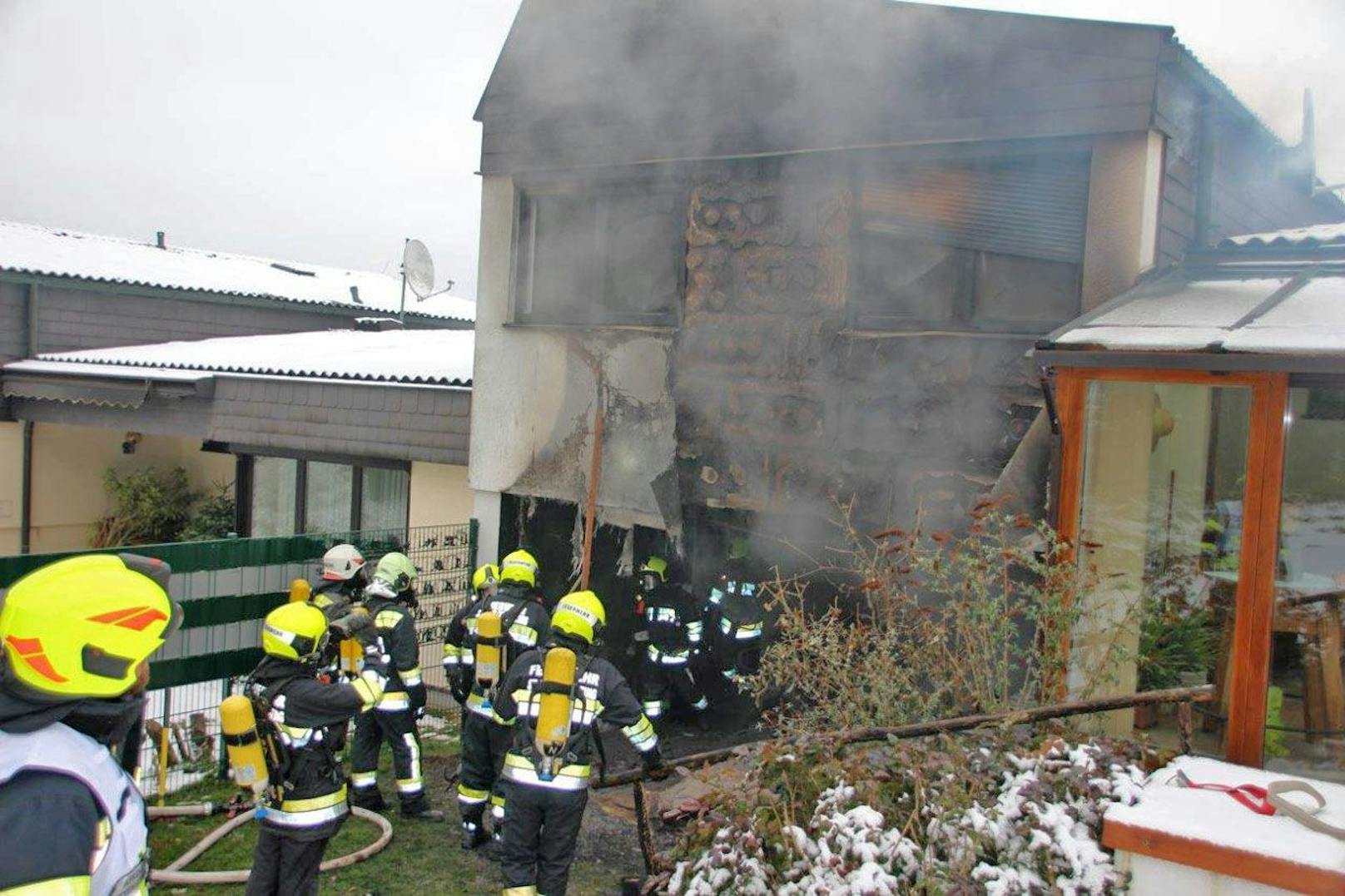 Wohnhausbrand in Berndorf