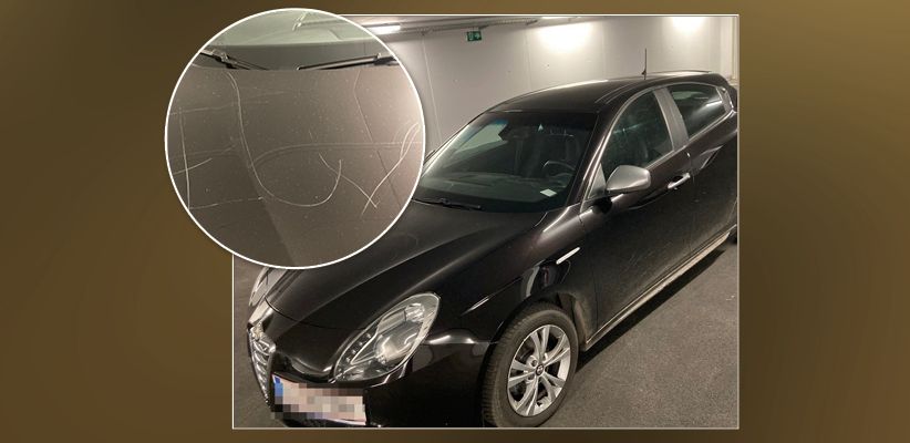Das Auto von Birgit Lang wurde zerkratzt
