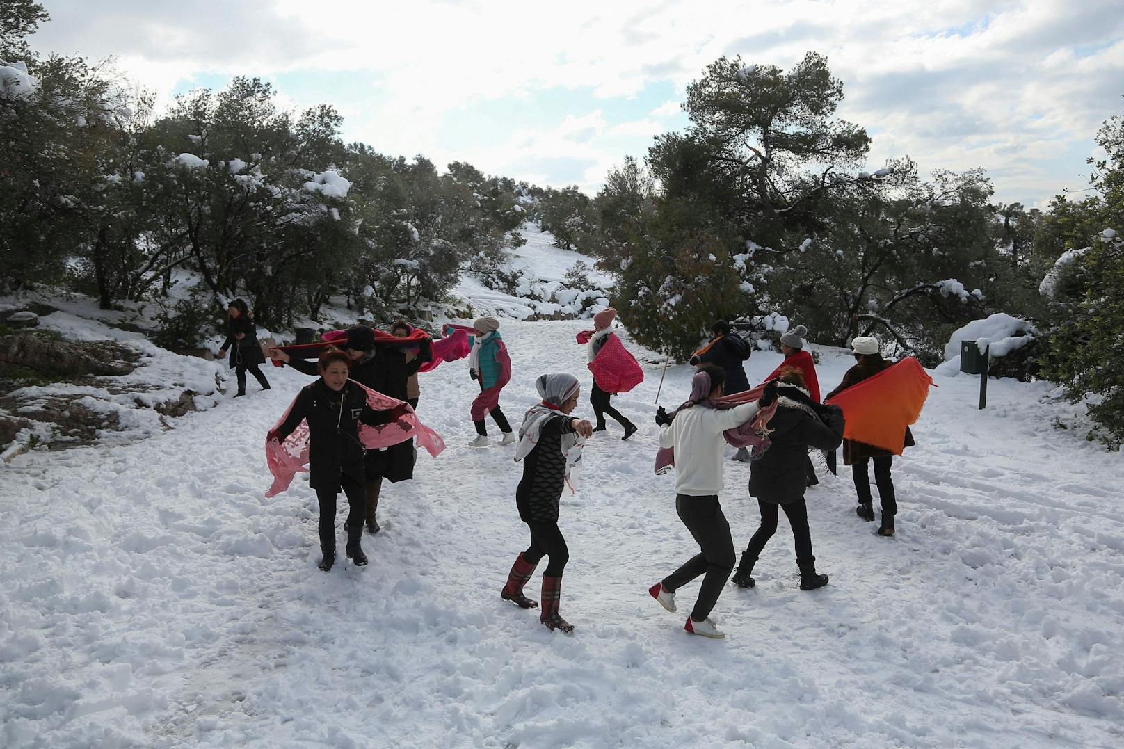 In den vergangenen Tagen sorgte Schnee in Griechenland für wetterbedingtes Chaos.  