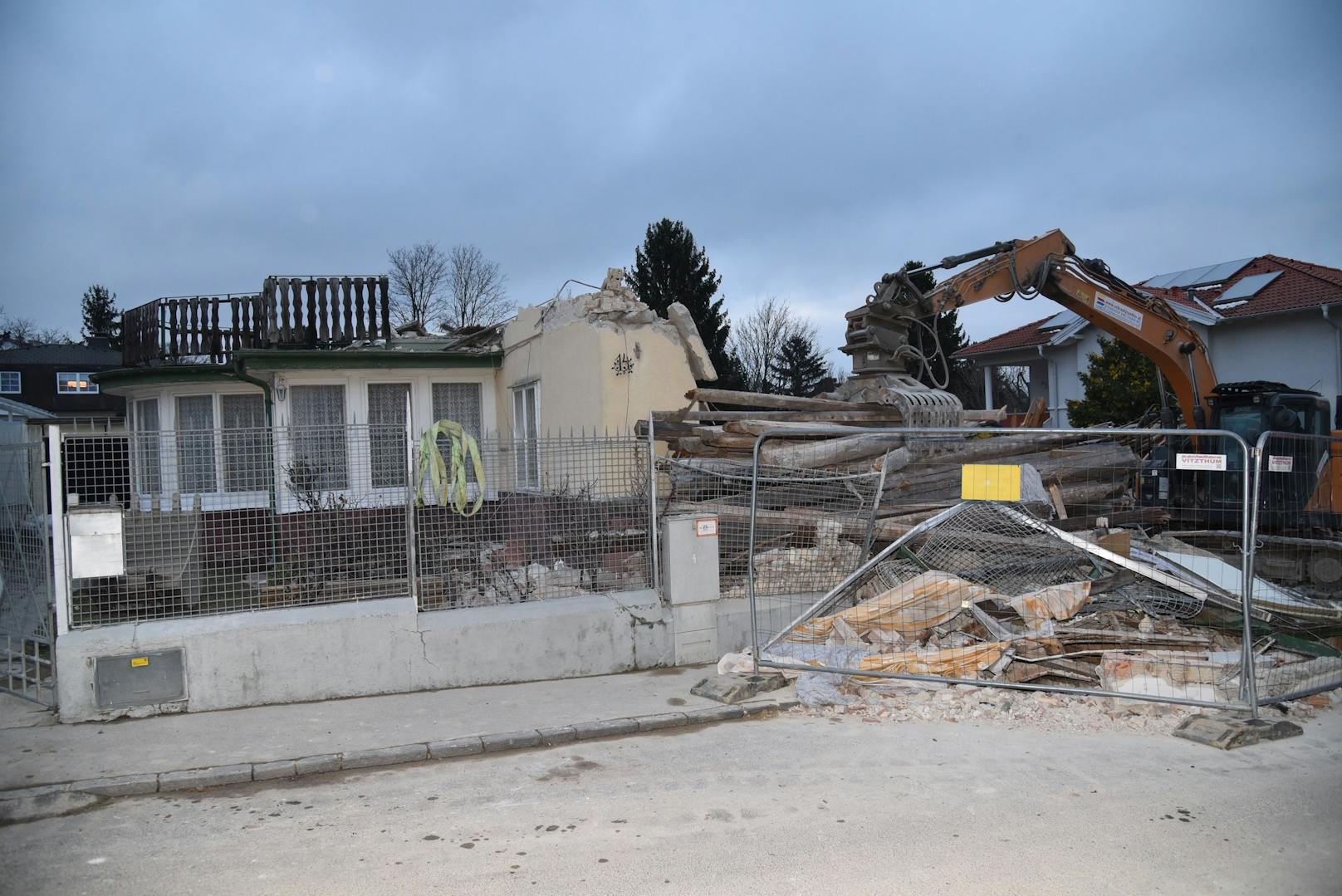 Haus stürzte in Perchtoldsdorf ein