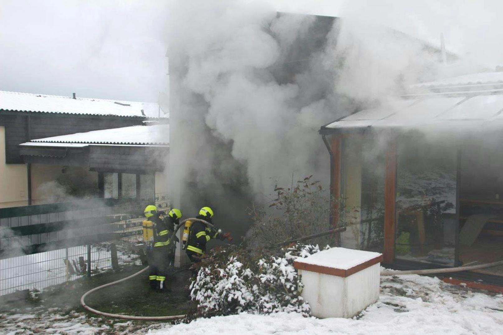 Wohnhausbrand in Berndorf