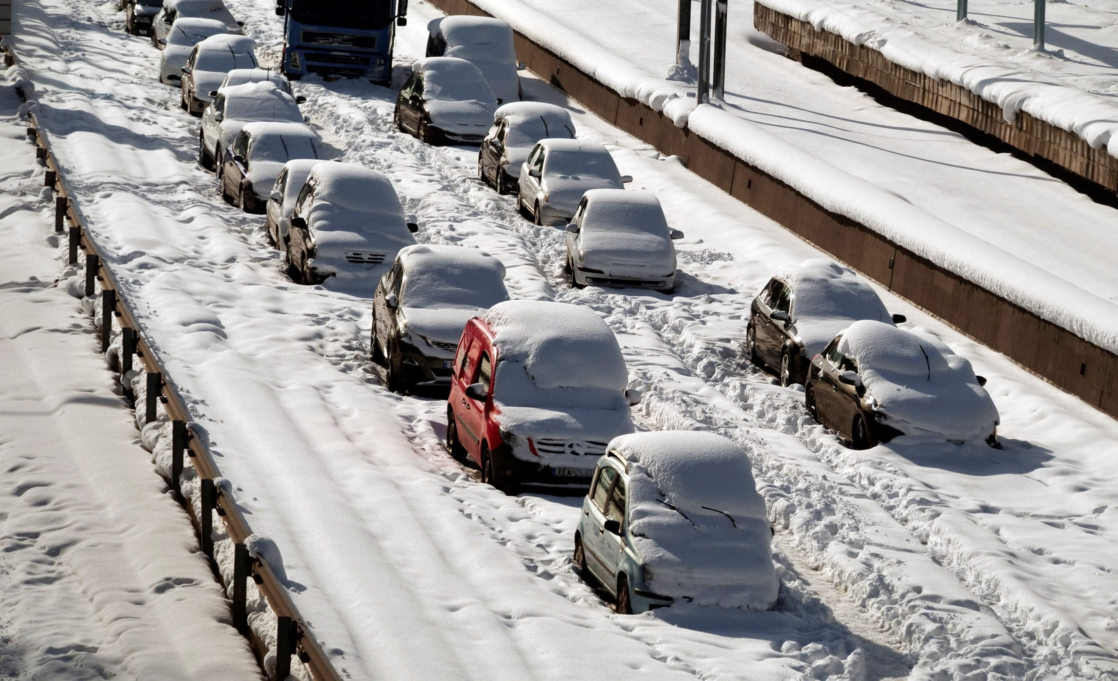 In den vergangenen Tagen sorgte Schnee in Griechenland für wetterbedingtes Chaos.  