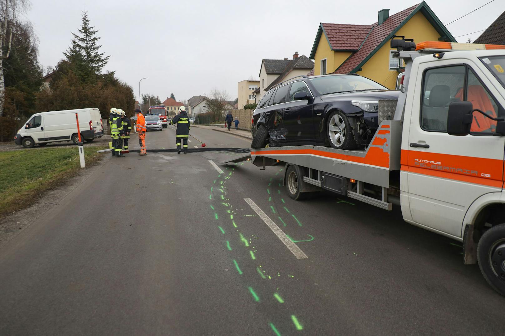 In Pichl bei Wels kam es zu einem Unfall zweier Pkws.