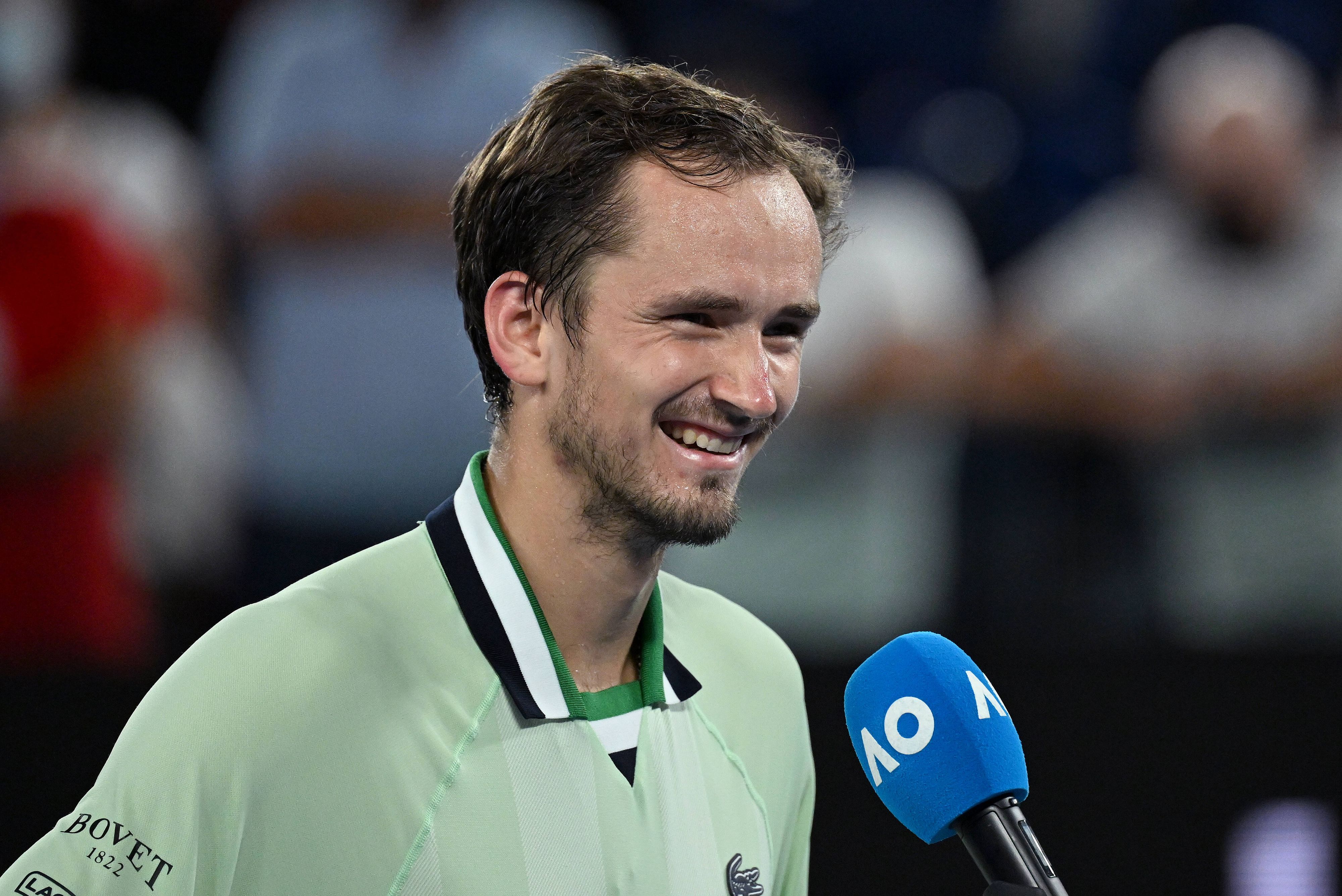 Daniil Medwedew legte sich mit den Fans in Melbourne an. 