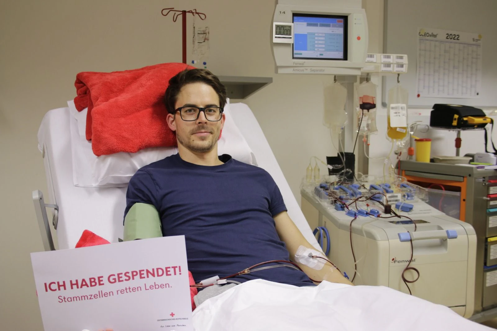 Der Wiener Christian M. registrierte sich für eine Stammzellenspende und rettete damit das Leben einer jungen Britin.