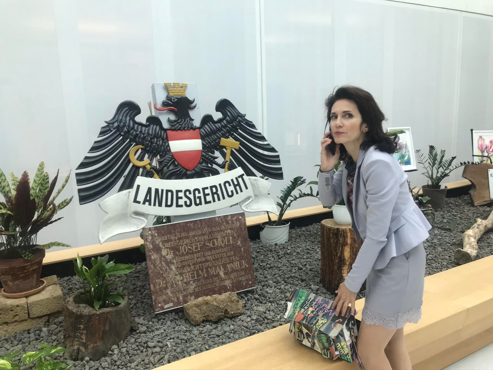 Star-Anwältin Astrid Wagner am Landesgericht.