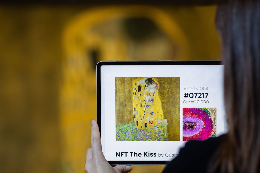 Das Belvedere verkauft zum Valentinstag 10.000 einzigartige digitale Ausschnitte des Klimt-Kunstwerks 
