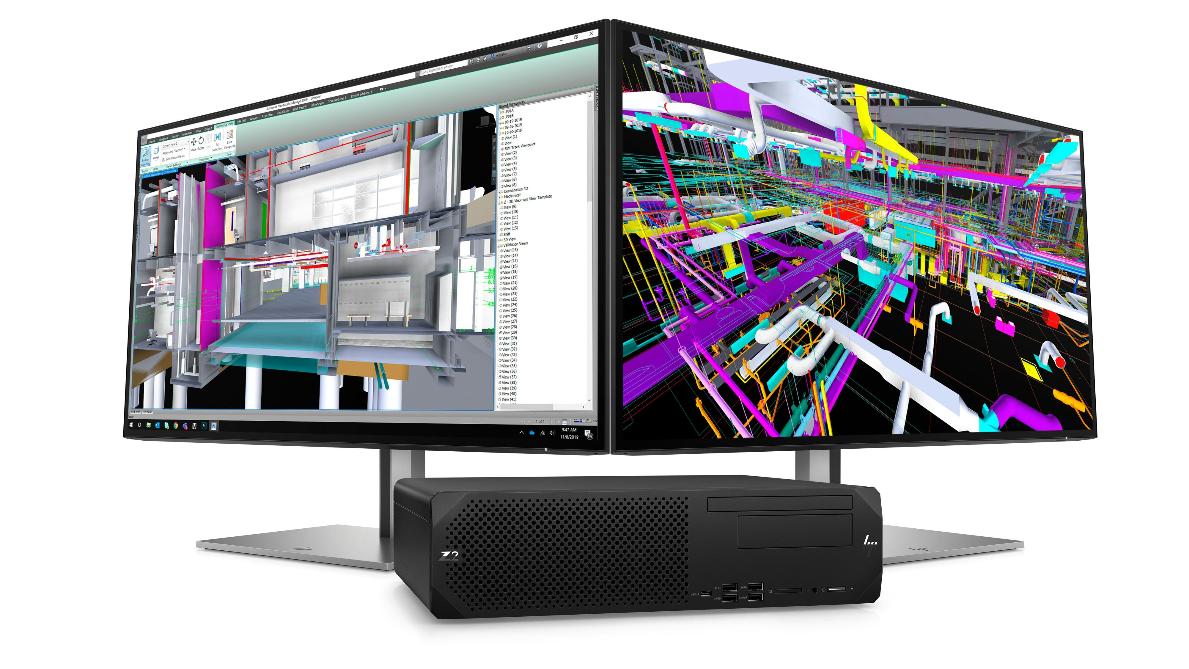 Professionelle Leistung bietet das Z by HP Einstiegs-Desktop-Portfolio.