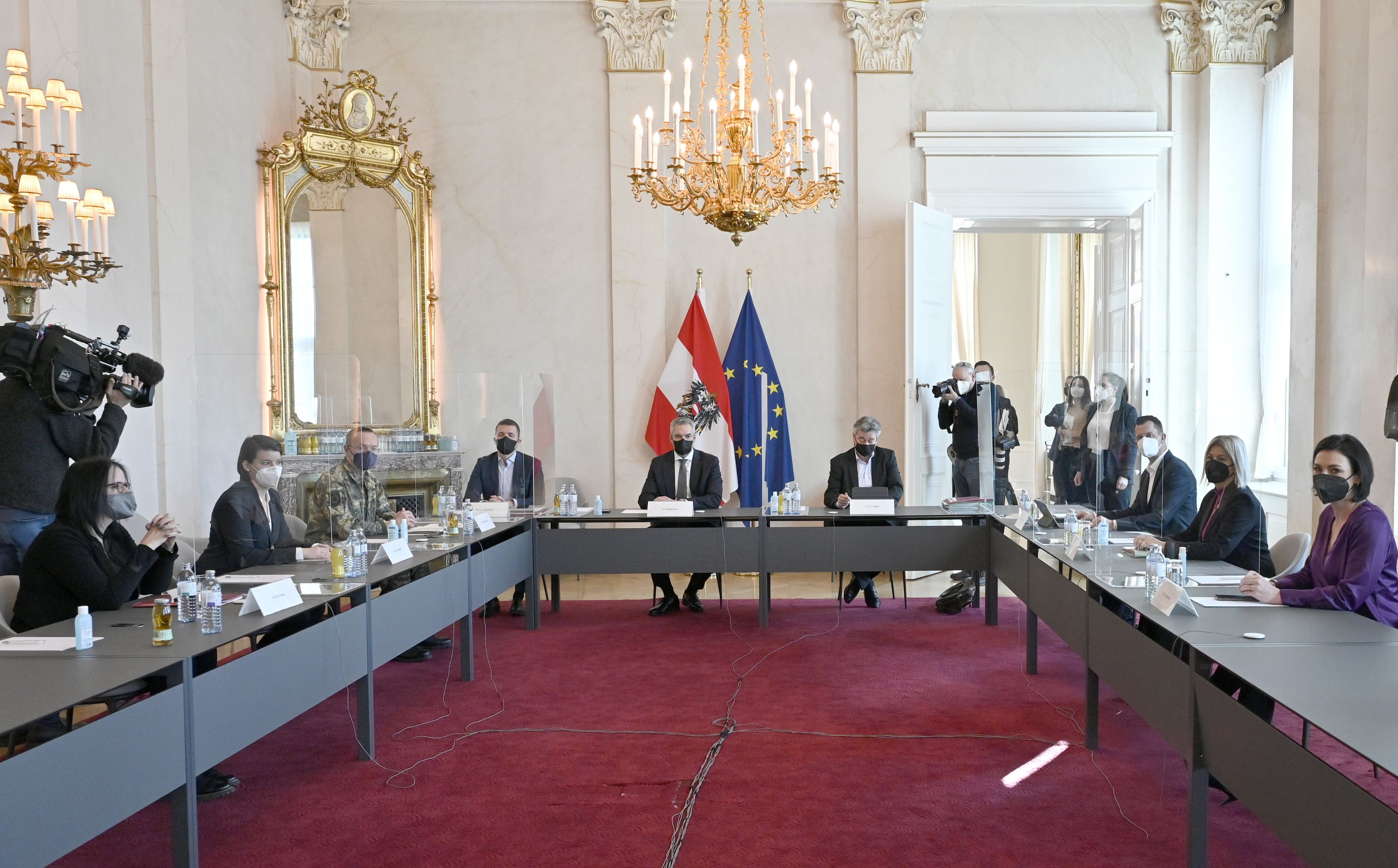 Sitzung der Bundesregierung mit den Landeshauptleuten und der COVID-Krisenkoordination (GECKO), Archivfoto