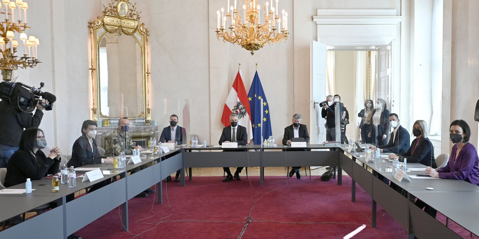 Sitzung der Bundesregierung mit den Landeshauptleuten und der COVID-Krisenkoordination (GECKO), Archivfoto