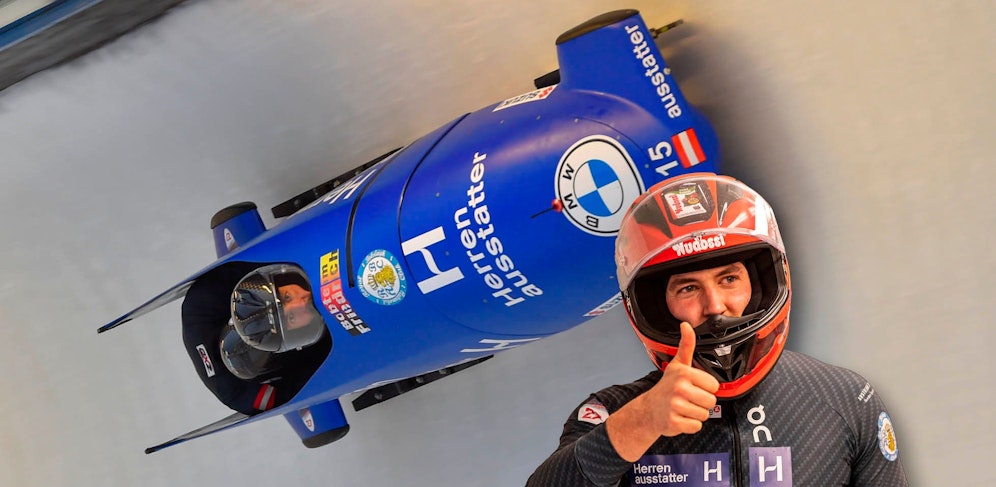 Bob-Pilot Benjamin Maier: 