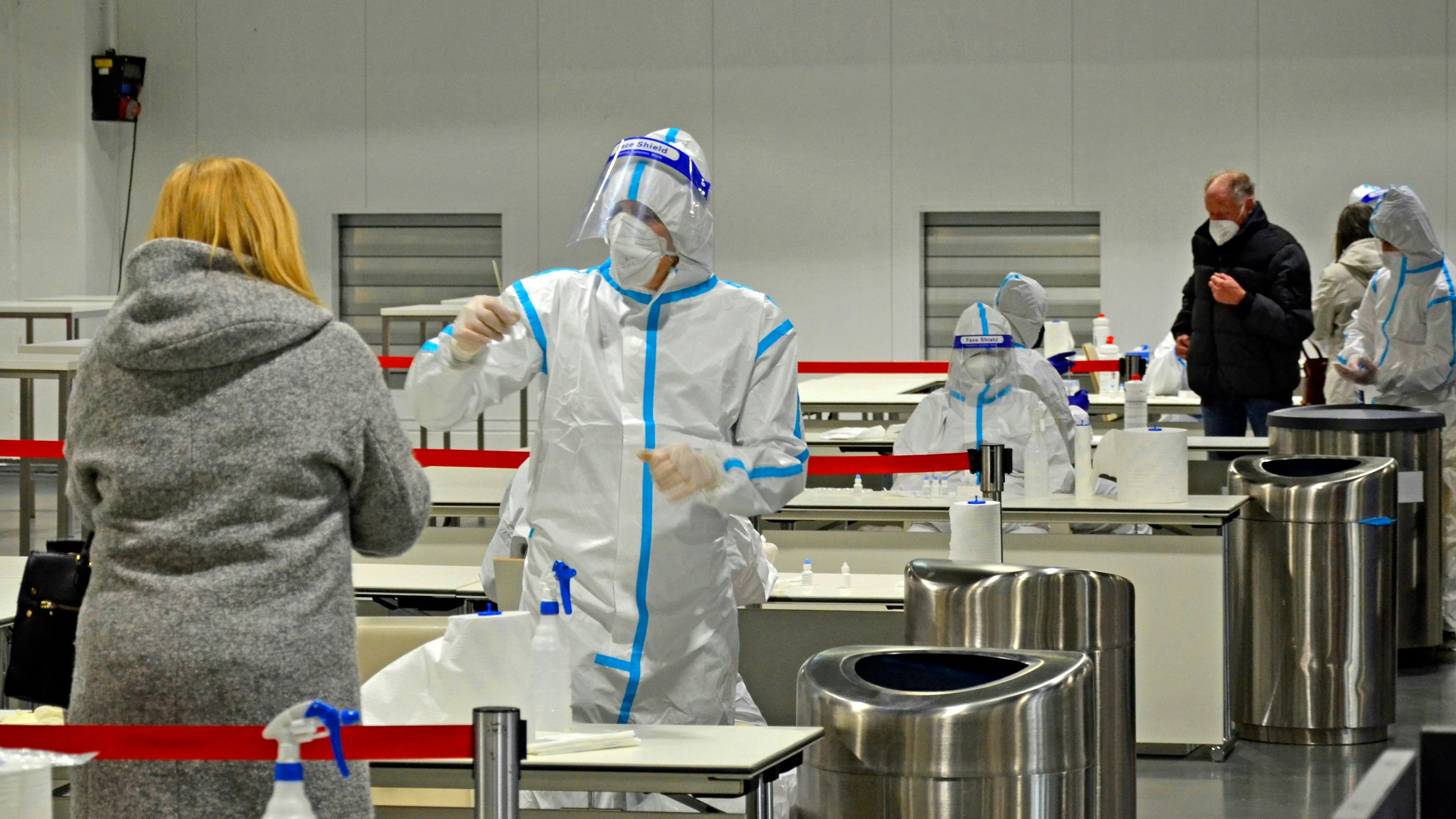 Teststraße im Austria Center Vienna