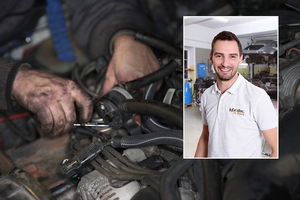 In der KFZ-Werkstatt 