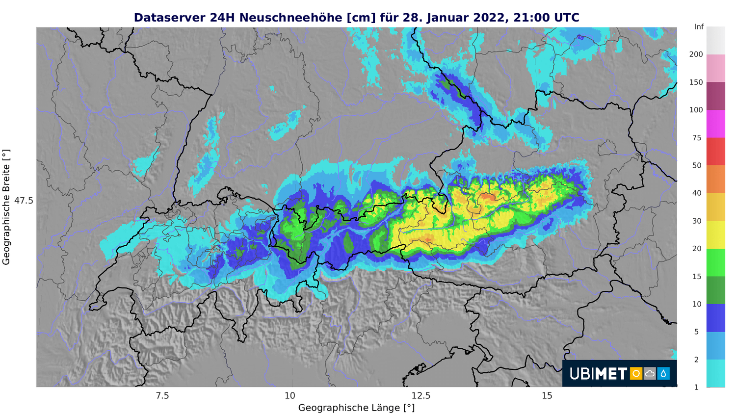 Neuschnee im Anmarsch.