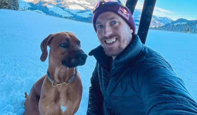 Marcel Hirscher und sein Hund