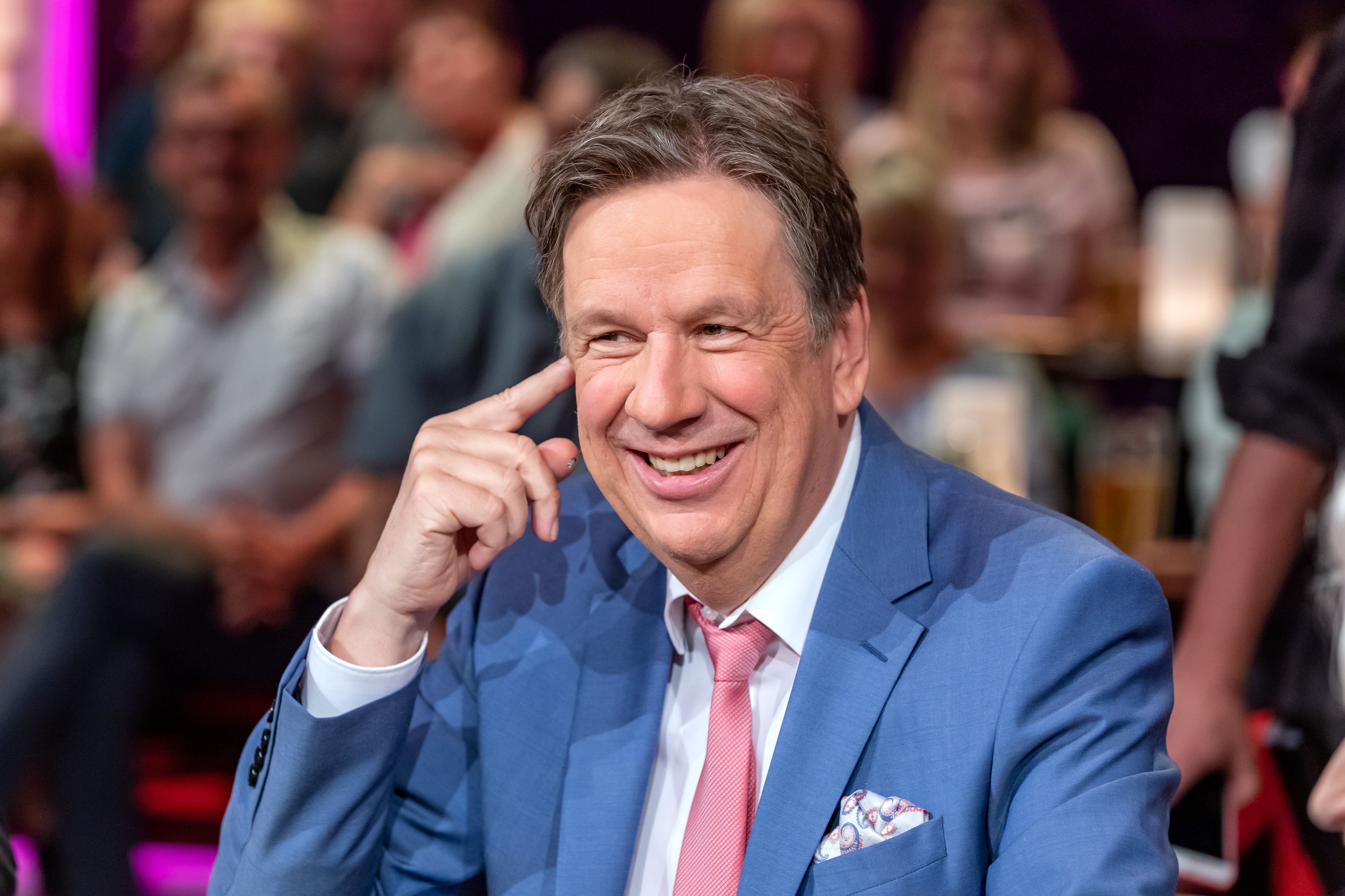 Moderator Jörg Kachelmann während einer Aufnahme des MDR "Riverboat" im Jahr 2019.