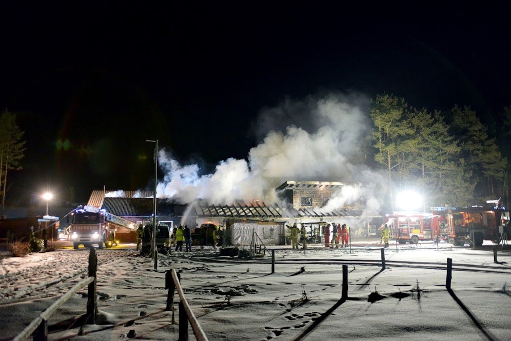In Vorderhornbach brannte es. Verletzt wurde niemand. 