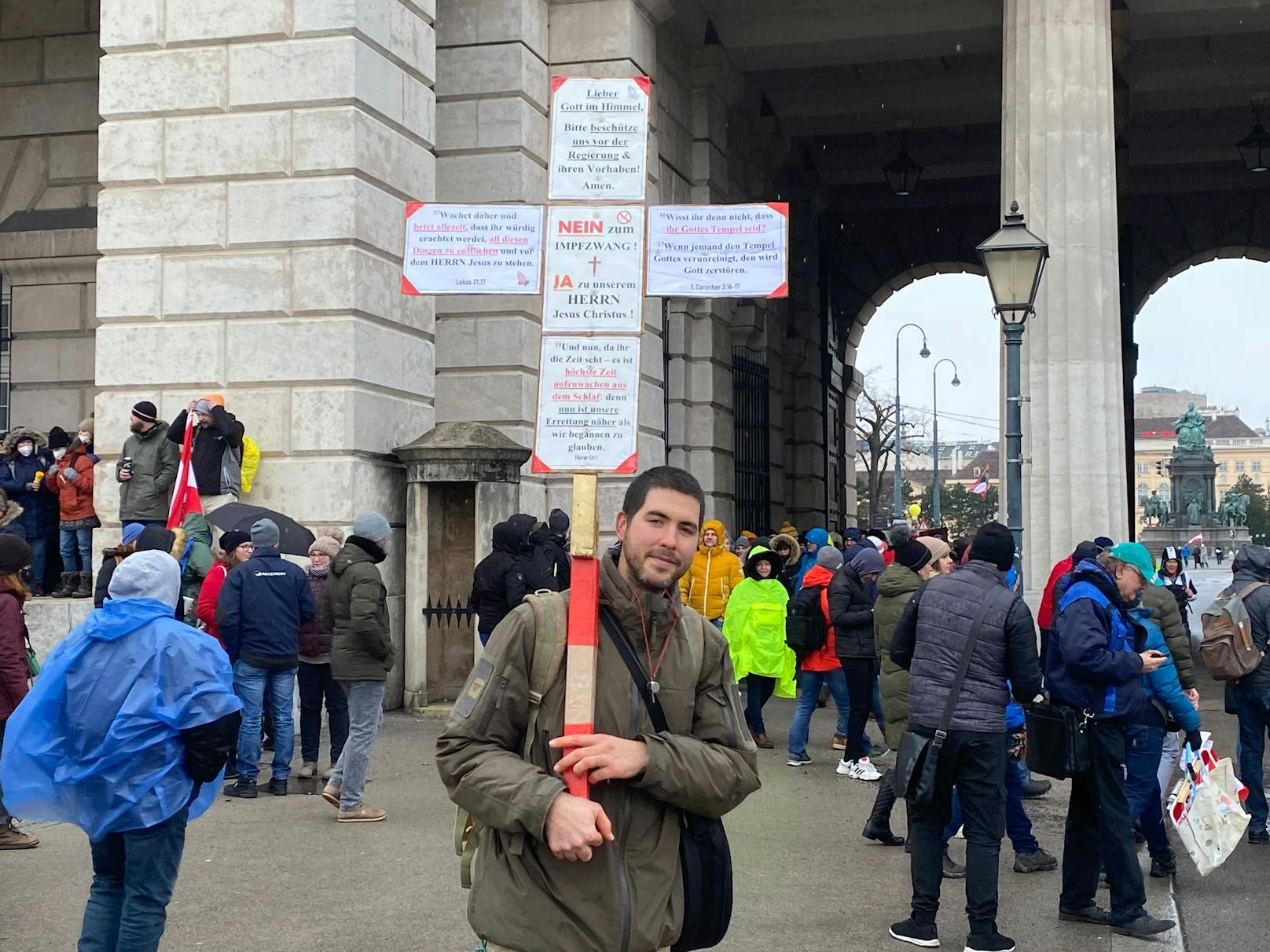 Corona-Demo in Wien – Polizei mit Großaufgebot im Einsatz