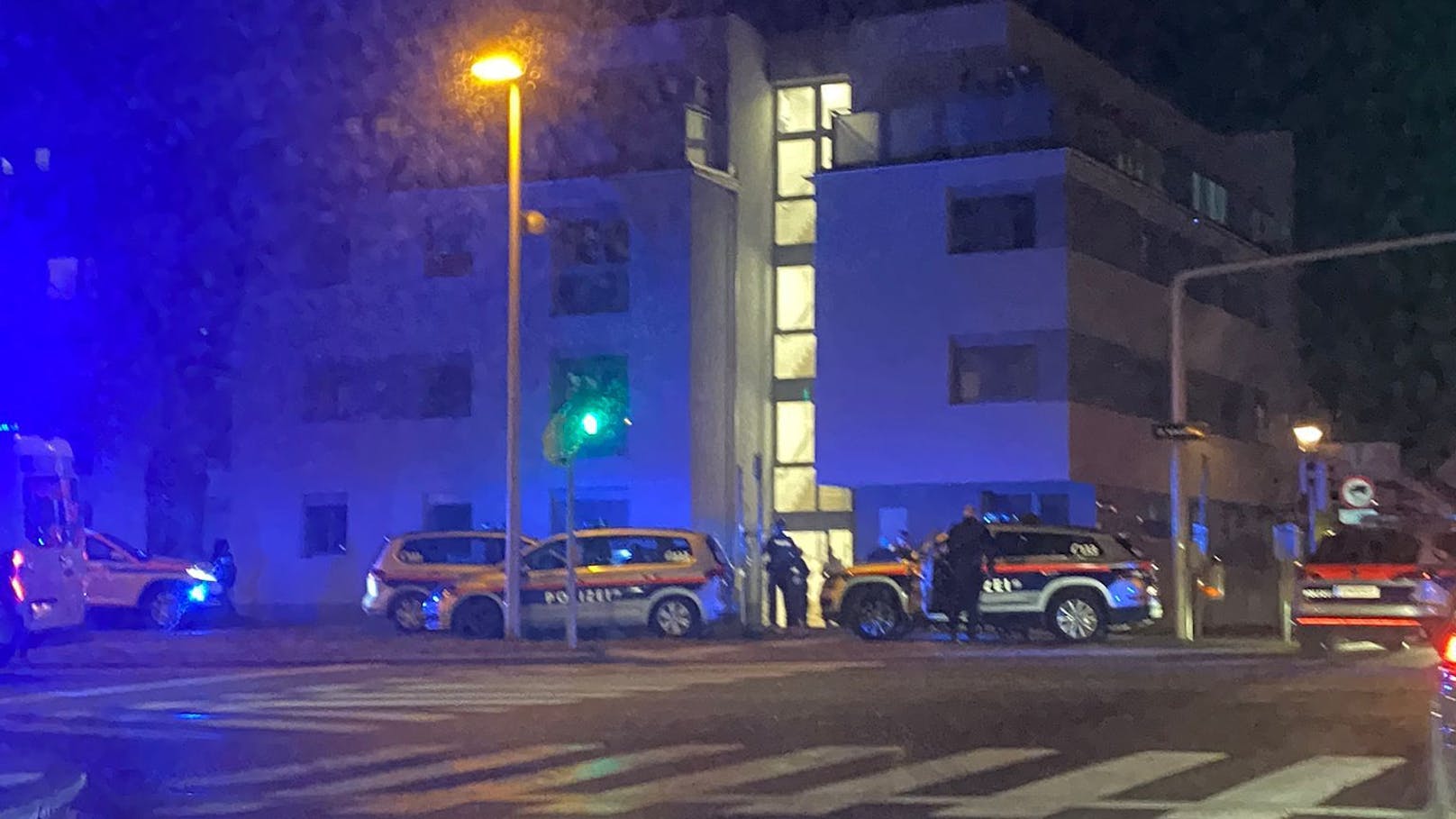 Großer Polizei-Einsatz beim Leopoldauerplatz (Wien-Floridsdorf)