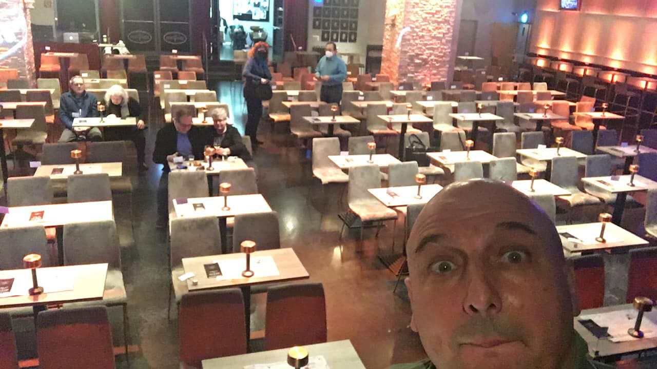 Christoph Fälbl bei der sogenannten Einspielvorstellung im Wiener Casanova