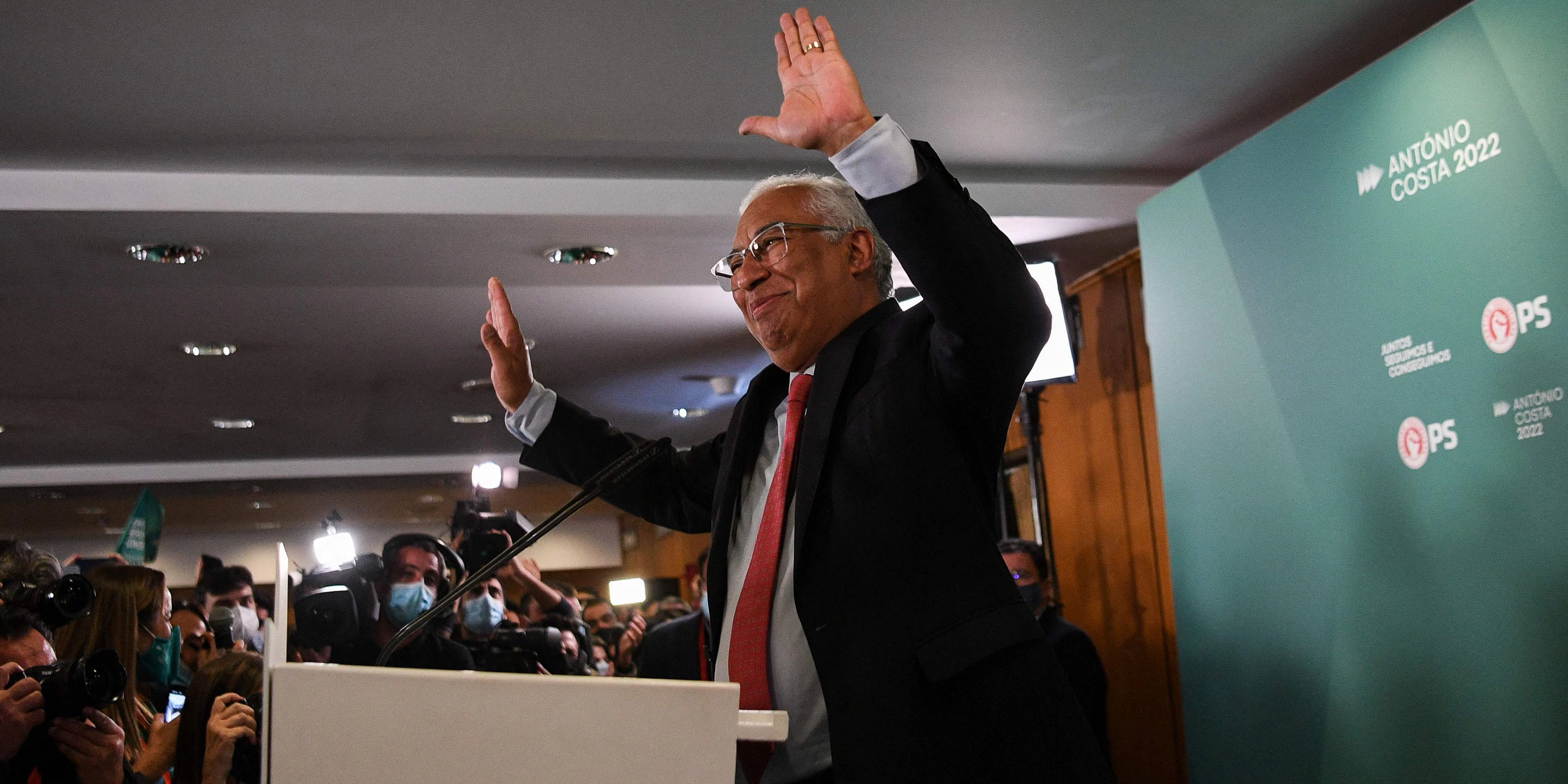 Von der Minderheitsregierung zur absoluten Mehrheit: António Costa konnte einen großen Teil der Portugiesen von sich überzeugen.
