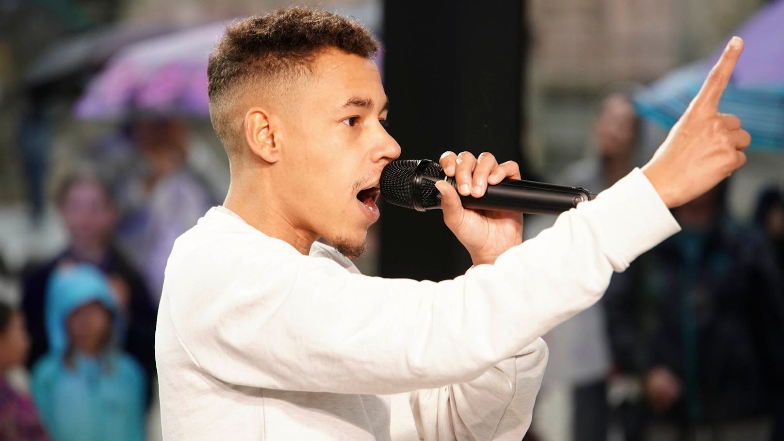 Rapper Michael Blanco-Perez war am Samstagabend bei "Deutschland sucht den Superstar" zu sehen.