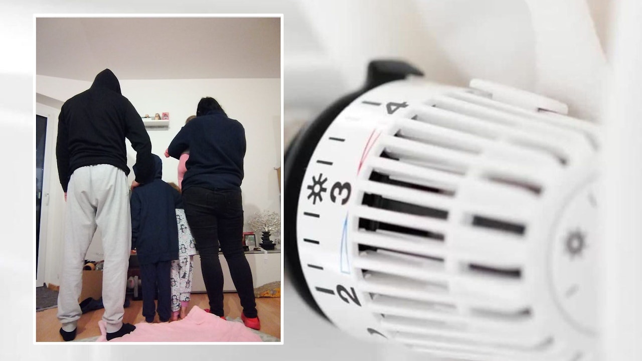 Heute.at - Familie sitzt mit kranken Kindern in kalter Wohnung