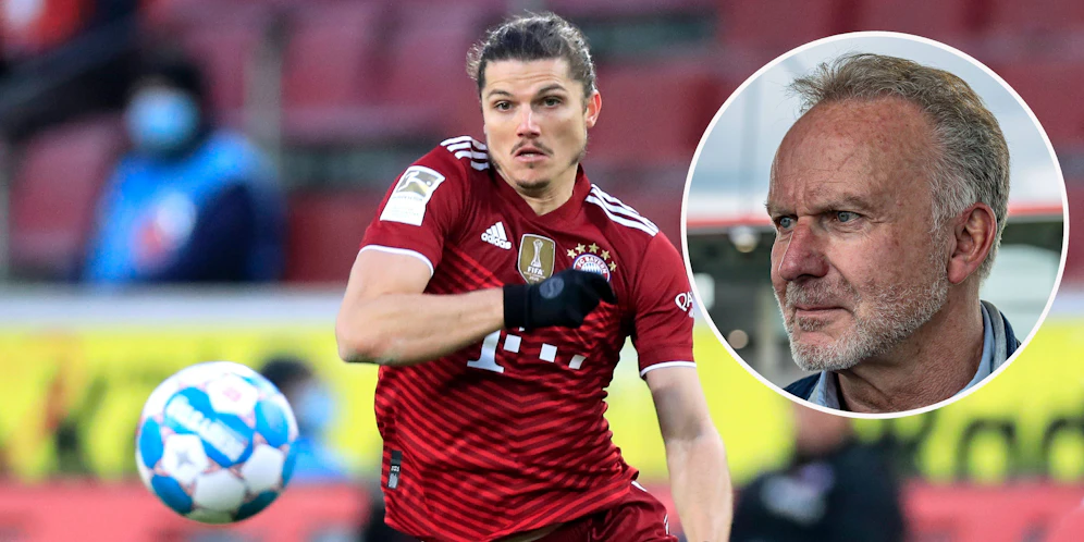 Marcel Sabitzer und Karl-Heinz Rummenigge.
