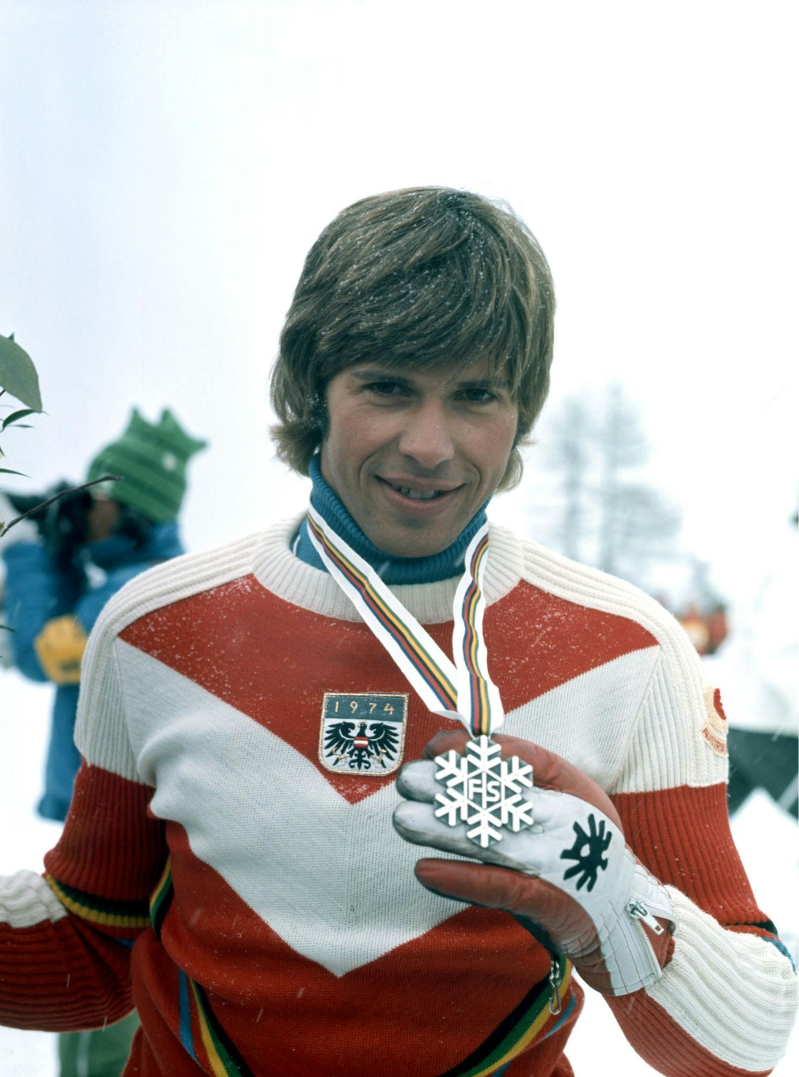 Silbermedaille bei der Weltmeisterschaft im Riesenslalom 1974