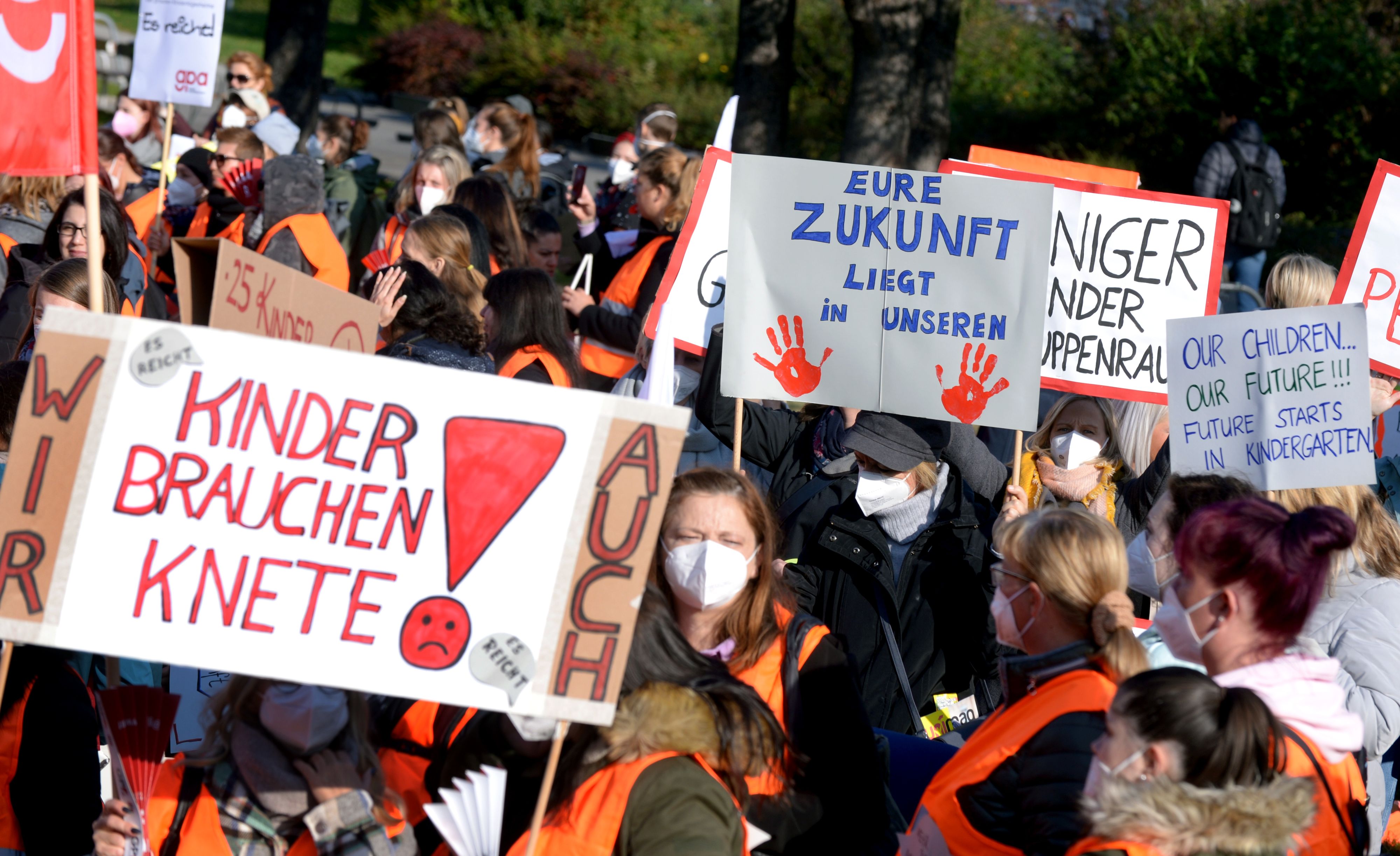Den Mitarbeiterinnen und Mitarbeitern in Wiens Privatkindergärten reicht's! Sie gehen am 29. März wieder auf die Straße.