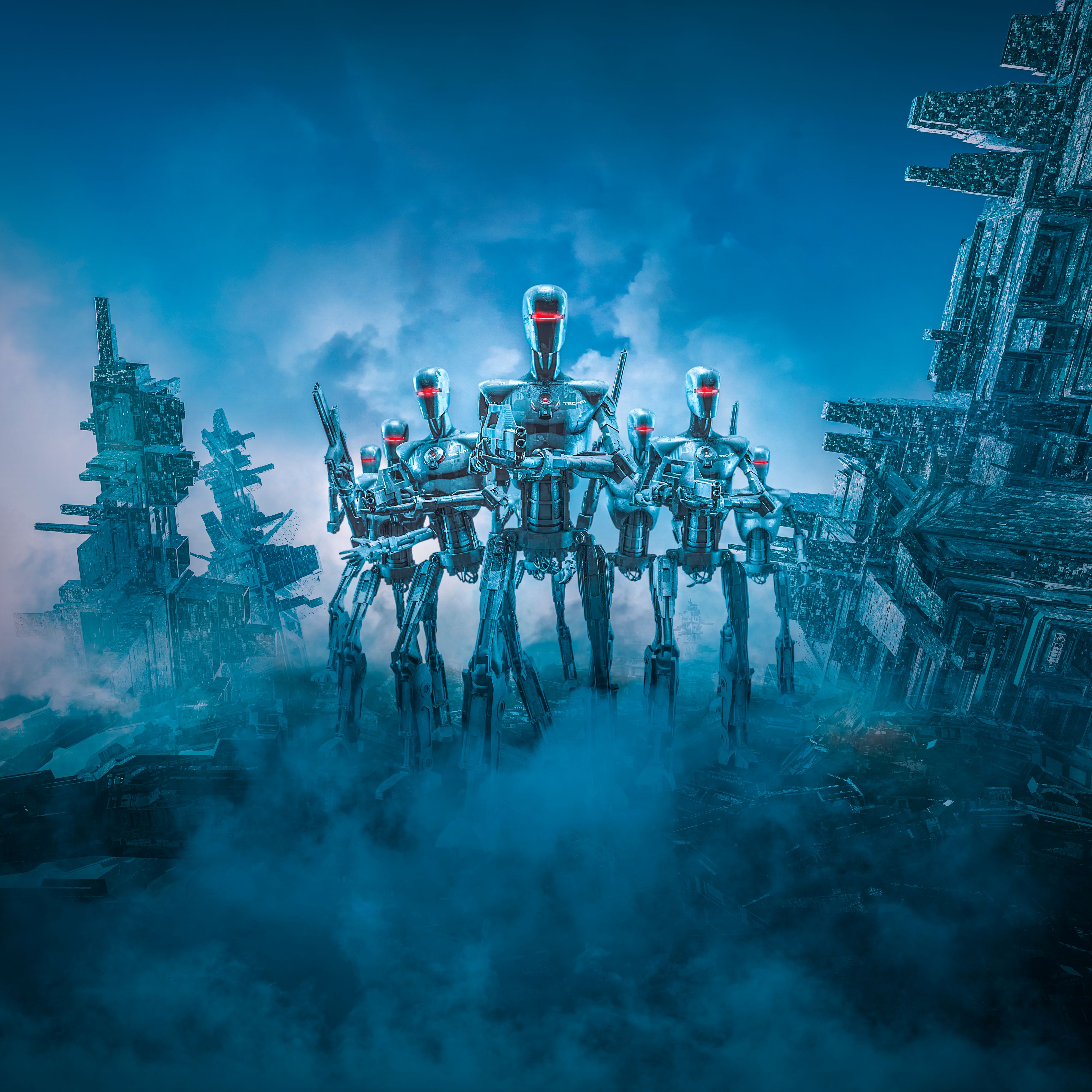 Schicken Aliens eine Terminator-Armee? Paul Springer glaubt, dass sie noch tödlichere Waffen haben werden.