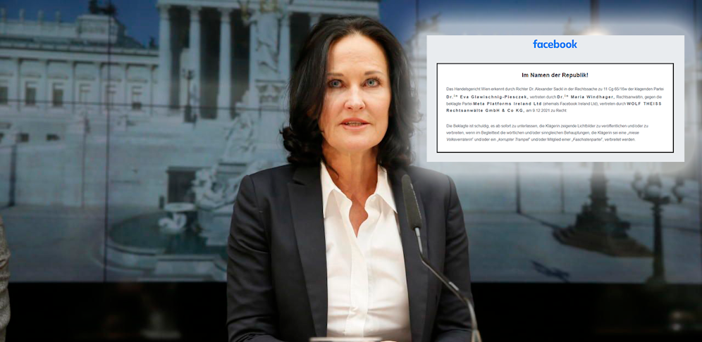 Eva Glawischnig hat nach sechs Jahren endlich gegen Facebook obsiegt.
