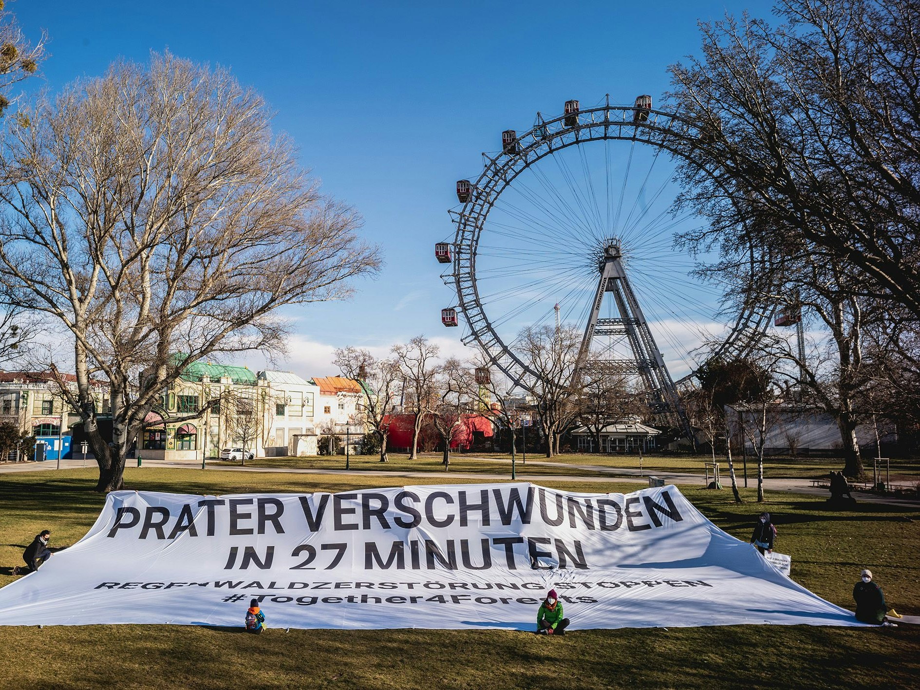 Über 100 Organisationen demonstrierten im Rahmen der Initiative "Together4Forests" für mehr Waldschutz.