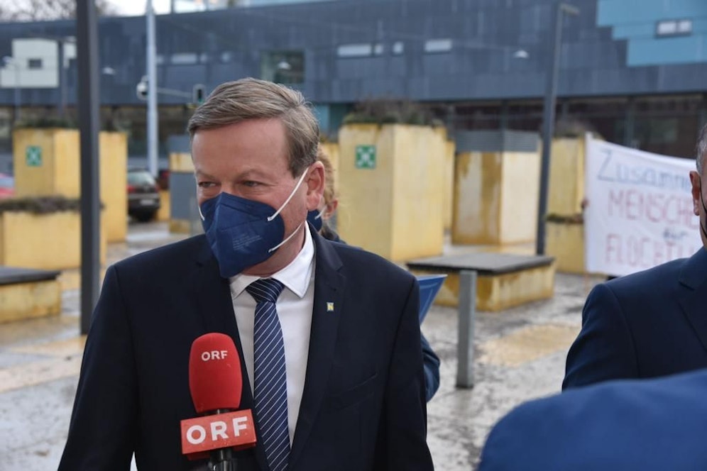 Gottfried Waldhäul vor dem Prozess