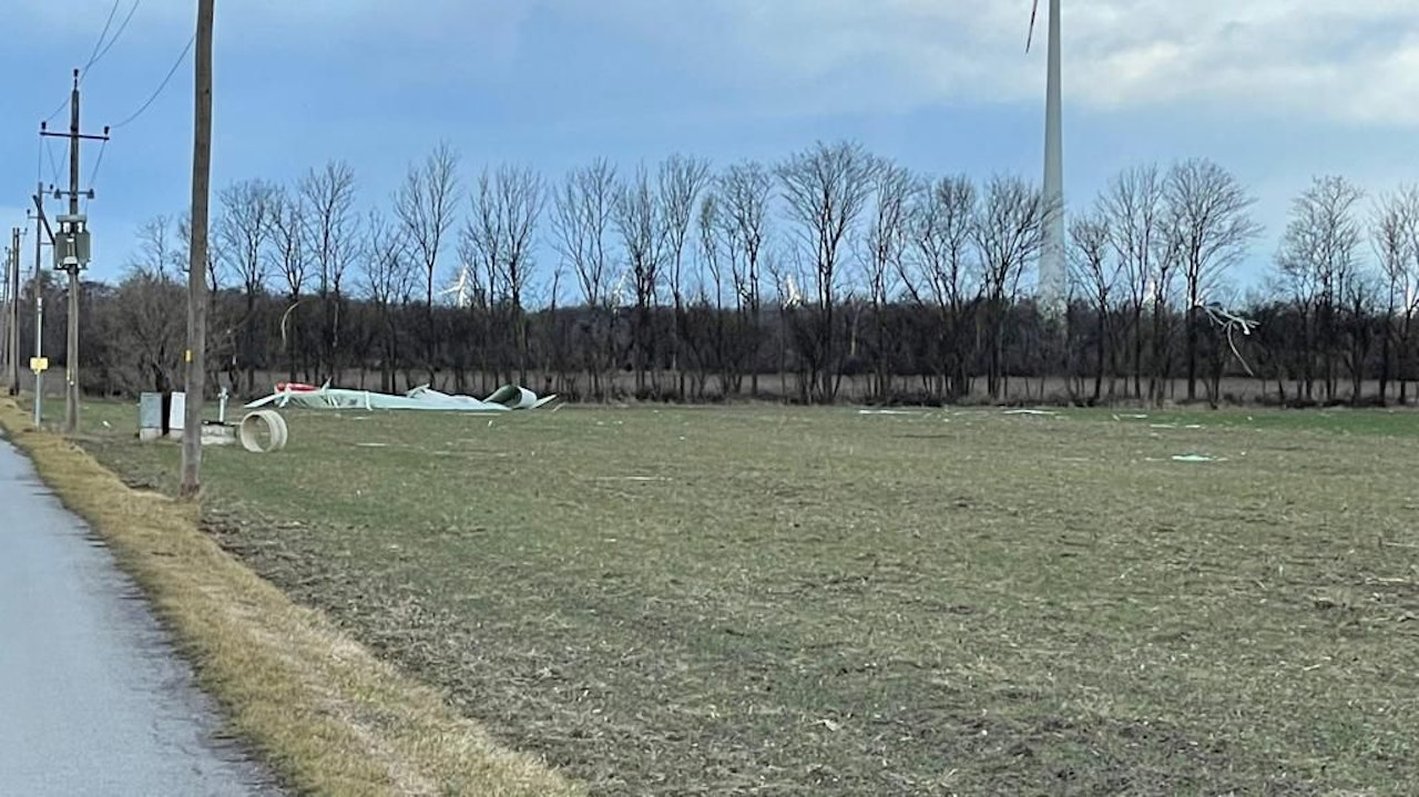 Heute.at - Wieder stürzten Teile von Windrad im Marchfeld ab