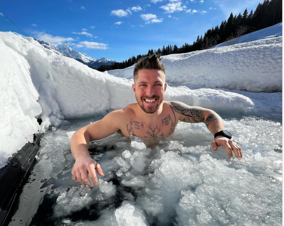 Marcel Hirscher im Eisbad.