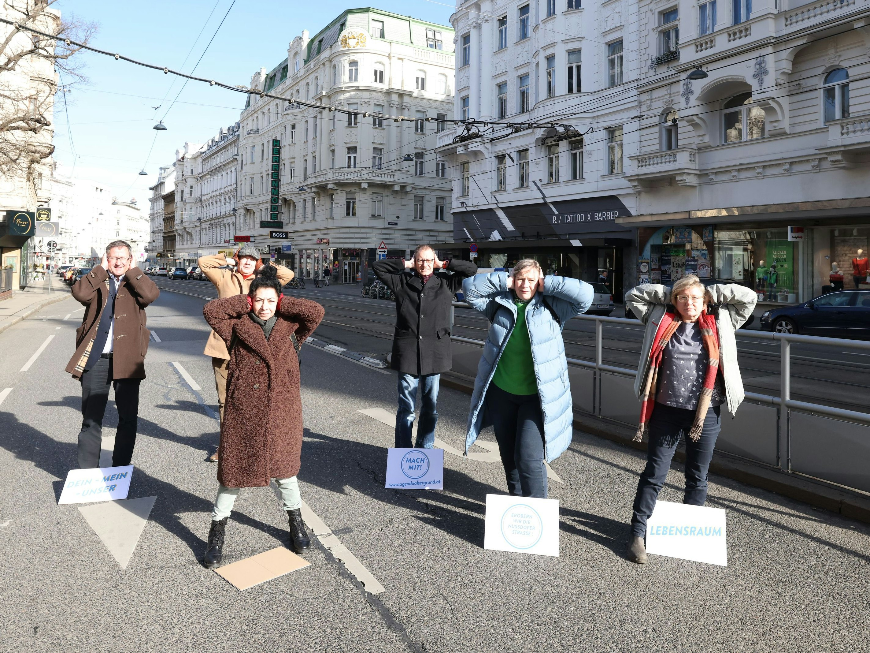 Die agenda21-Gruppe "Zukunft Nussdorfer Straße" fordert für das Grätzel im Alsergrund Verkehrsberuhigung, mehr Grün und Begegnungszonen.